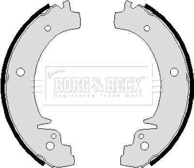 BORG & BECK Комплект тормозных колодок BBS6075